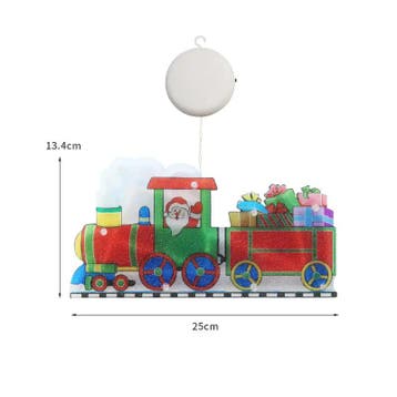 Raamverlichting Kerstman in de trein, Ophalen of Verzenden, Nieuw