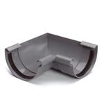 Pvc dakgoot s-lon binnenhoekstuk klem grijs-125 mm, Doe-het-zelf en Verbouw, Verzenden, Nieuw