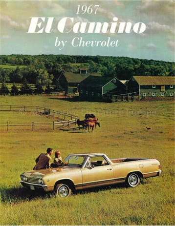 1967 CHEVROLET EL CAMINO BROCHURE ENGELS, Nieuw, Chevrolet, Author