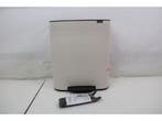 Brabantia Bo Prullenbak - 60 liter - XXL volume - Soft Beige, Verzenden, Zo goed als nieuw