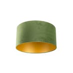 Velours lampenkap groen 50/50/25 met gouden binnenkant, Verzenden, Nieuw, Groen, Classic-antique