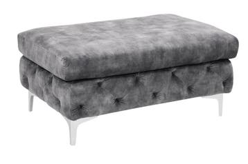 Kruk MODERN BAROCK 90 cm, fluweel donkergrijs, in, Ophalen of Verzenden, Nieuw
