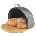 Florina Helmet moderne zwarte broodtrommel met rolklep, Ophalen of Verzenden, Nieuw