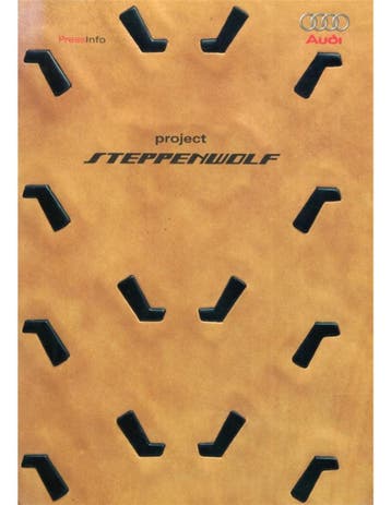 2001 AUDI PROJECT STEPPENWOLF PERSMAP ENGELS, Nieuw, Audi, Author
