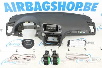 Airbag set Dashboard zwart stiksels Audi Q5 - 8R, Auto-onderdelen, Gebruikt, Audi