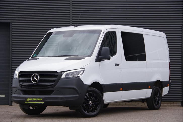 Zakelijke Lease |  Mercedes-Benz Sprinter 319 3.0 CDI V6 L2H, Auto's, Bestelauto's, Lease, Grijs, Automaat, Financial lease, Wit
