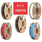 Gembird PLA Filament - Voordeelset - Zwart, Wit, Rood, Blauw, Verzenden, Nieuw