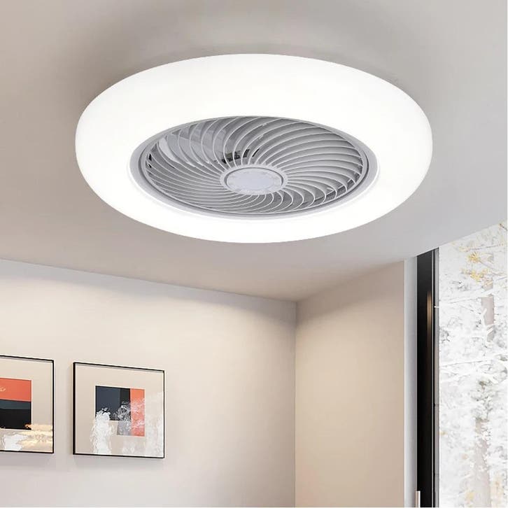 Slimme LED Plafondventilator 52 cm Stil, Huis en Inrichting, Lampen | Plafondlampen, Nieuw, Verzenden