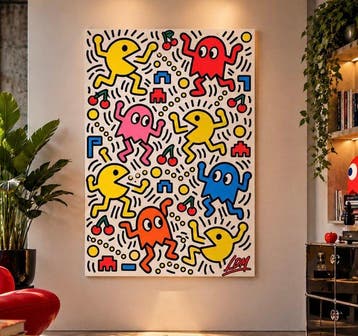 Ldm. - “Pac-Man – Arcade Pop Art | Keith Haring Inspired” by, Nieuw