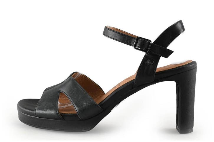 Manfield Sandalen in maat 38 Zwart, Kleding | Dames, Schoenen, Zwart, Zo goed als nieuw, Sandalen of Muiltjes, Verzenden