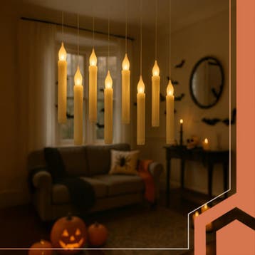 Ruhhy LED kaarsen set 12 stuks met flikkerend licht ophan..., Ophalen of Verzenden, Nieuw