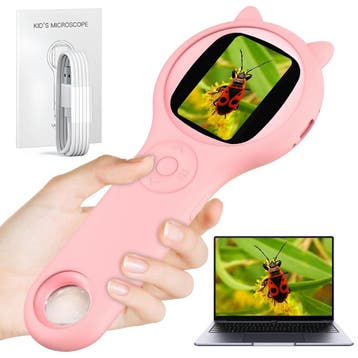 Digitale Kinder Microscoop | 500x Zoom | Retourdeal 32%, Ophalen of Verzenden, Zo goed als nieuw, Ontdekken, Met licht