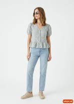 Vintage Blouses Dames maat M Lichtblauw Vintage, Kleding | Dames, Ophalen of Verzenden, Nieuw