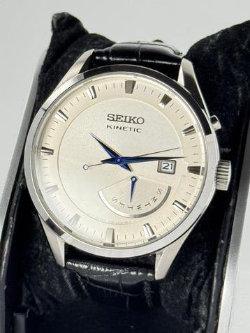 Seiko - Kinetic Retrograde Day - Zonder minimumprijs -, Sieraden, Tassen en Uiterlijk