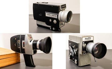 Pathe, Yashica, Bauer 3 vintage filmcamera’s; Pathé Auto, Verzamelen