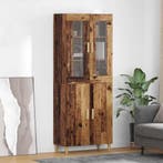 vidaXL buffetkast Oud Hout 69,5 x 34 x 180 cm Geengineerd, Minder dan 50 cm, Verzenden, Nieuw, Minder dan 100 cm