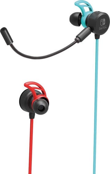 Hori Gaming Earbuds Pro - Neon Blue/Red (Nintendo Switch), Telecommunicatie, Mobiele telefoons | Oordopjes, Verzenden, Nieuw