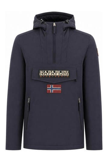 Napapijri Jas in maat L Grijs, Kleding | Heren, Jassen | Winter, Verzenden, Zo goed als nieuw, Overige kleuren, Napapijri