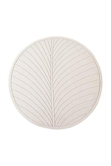 Rond Buitenkleed | Nova | Palmblad | Crème | 200x200 cm, Verzenden, Nieuw