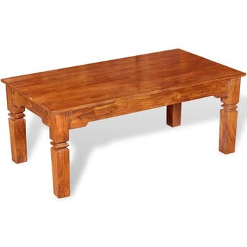 vidaXL Salontafel 110x60x45 cm massief hout, Huis en Inrichting, Tafels | Salontafels, 100 tot 150 cm, Verzenden, Nieuw, 50 tot 100 cm