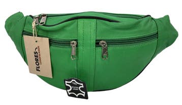 Heup/buiktas Flores Lederwaren model Sleek (Gras Groen), Sieraden, Tassen en Uiterlijk, Verzenden, Nieuw