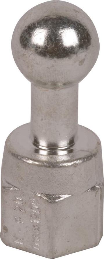 Dehn vaste kogelpunt recht M10 20mm binnendraad - 754205, Verzenden, Nieuw, Overige typen