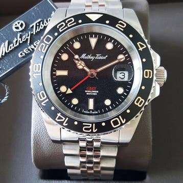 Mathey-Tissot - GMT - Swiss Charcoal Edition - Worldwide -, Nieuw