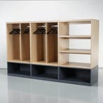 Garderobekast Officenow - Eiken - Antraciet - 166 x 270 x 68, Ophalen of Verzenden, Nieuw