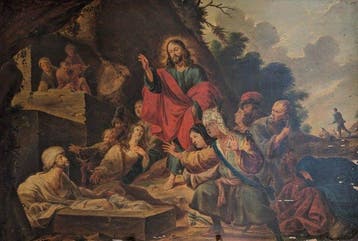 Hollandse/Vlaamse School (XIX) - De opwekking van Lazarus