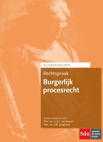 Rechtspraak burgerlijk procesrecht 9789012397933, Verzenden, Zo goed als nieuw