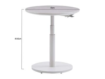 San Sebastian verstelbare bijzettafel 59xH45-65 cm rond, Ophalen of Verzenden, Nieuw