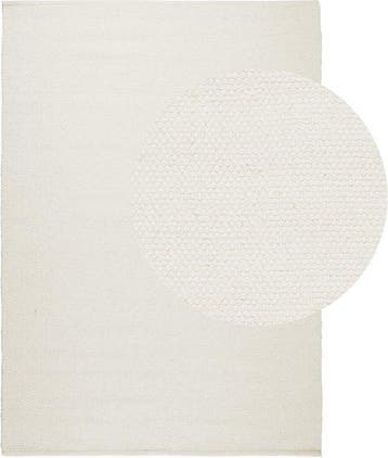 2dekans | Lifa Living - Wol Vloerkleed - Wit - 160 x 230 cm, Ophalen of Verzenden, Zo goed als nieuw, Wit