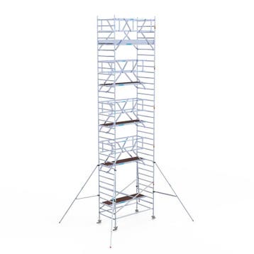 Rolsteiger Professional 135x250 11,2m werkhoogte vrijstaand, Verzenden, Nieuw, Rolsteiger of Kamersteiger, 5 meter of hoger