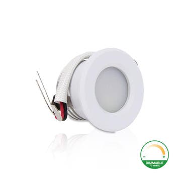 LED Mini Inbouwspot 1.5W Dimbaar Wit Dim to Warm 230V IP44, Verzenden, Nieuw, Aluminium