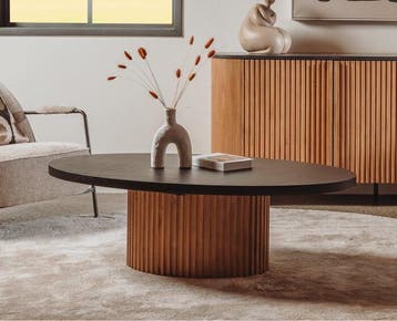 Tower Living Salontafel Palazzo ovaal teakhout 130x75 cm, Ophalen of Verzenden, Nieuw
