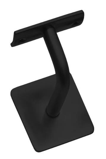 Intersteel Leuninghouder gebogen vierkant hol zwart, Verzenden, Nieuw