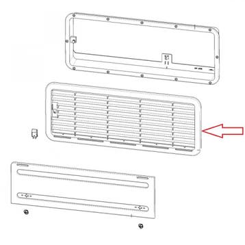 Dometic LS200 Luchtafvoerrooster Bodem Fiat Bianco, Ophalen of Verzenden, Nieuw