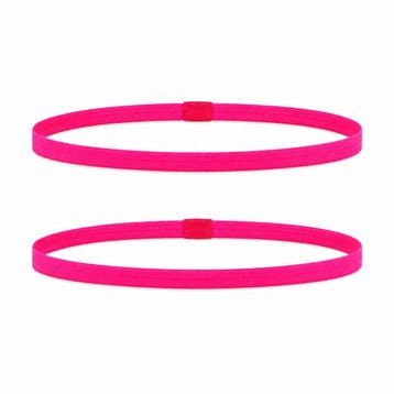 Haarband Sport 1cm - Elastiek - Anti-slip - Fuchsia Roze -, Nieuw