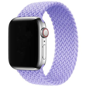Apple Watch bandje - nylon - gevlochten solo - lavendel, Verzenden, Nieuw