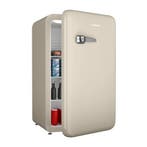 Retro Koelkast Mini Koelkast Tafelmodel Creme Vintage Audrey, Zonder vriesvak, Minder dan 85 cm, Refurbished, Ophalen of Verzenden