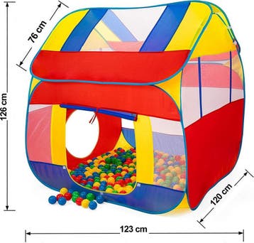 Speeltent - Kindertent - Speelhuisje - Met ballen - KIDUKU®, Kinderen en Baby's, Verzenden, Zo goed als nieuw