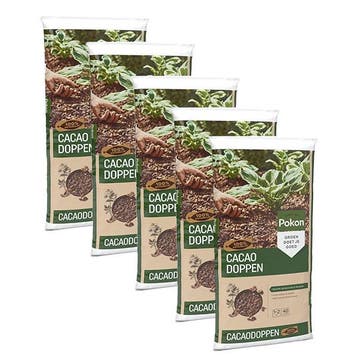 Cacaodoppen | Pokon | 200 liter (Natuurlijk), Verzenden