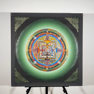 77,5 cm - Large Painting of Tibetan Tradition - Mandala