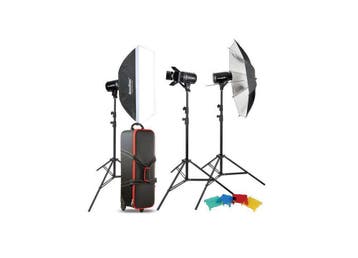 Godox Studio Kit E300-D, Ophalen of Verzenden, Nieuw, Lamp of Flitsset