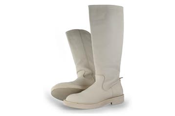 Zara Laarzen in maat 40 Wit, Kleding | Dames, Schoenen, Hoge laarzen, Verzenden, Zo goed als nieuw, Wit