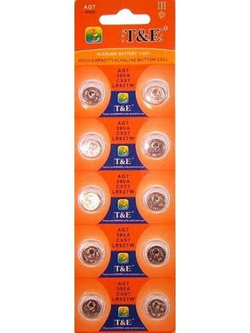 Lithium knoopcel AG7 / LR57- 1,5V (10 stuks), Audio, Tv en Foto, Accu's en Batterijen, Ophalen of Verzenden, Nieuw