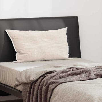vidaXL Hoofdkussen met kussen Wit 40 x 80 cm Veren, Verzenden, Nieuw, Wit