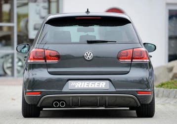 Rieger diffuser met 2 dubbele finnen | Golf 6 Cabrio | Golf, Verzenden, Nieuw, Volkswagen