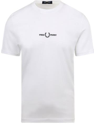 Fred Perry T-Shirt M4580 Wit maat 3XL Heren, Kleding | Heren, T-shirts, Verzenden, Wit, Nieuw, Overige maten