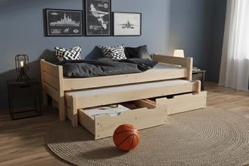 Rockwood® Kinderbed Combi Naturel met  2 lattenbodems  en, Ophalen of Verzenden, Nieuw